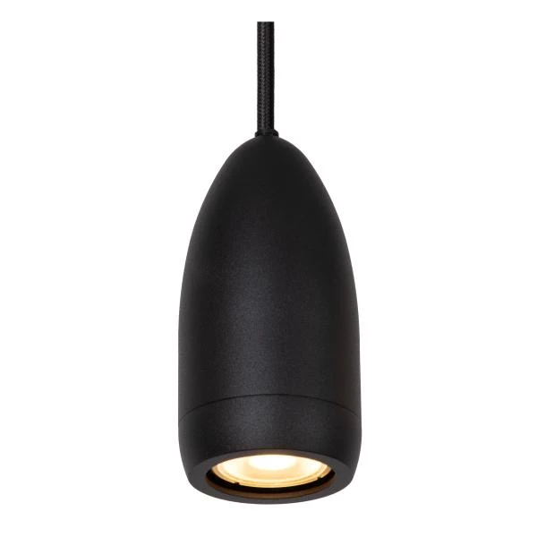 Lucide EVORA - Hanglamp - Ø 10 cm - 1xGU10 - Zwart - detail 1